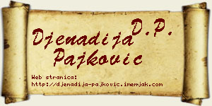 Đenadija Pajković vizit kartica